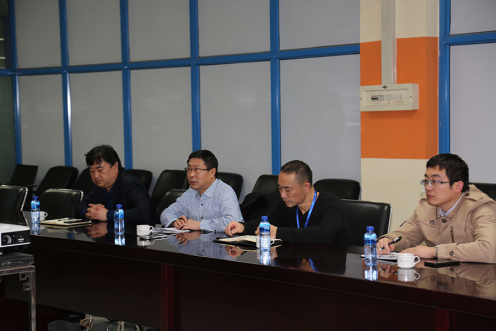 万名干手下下层烟台市国企一队到抖圈软件公司调研座谈